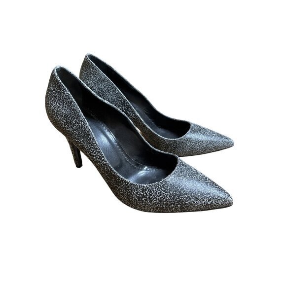 AllSaints Grey Leather Lena Pump Size 41 Heels NWOB Fits Like a 9 $340 - Picture 1 of 11